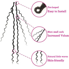 SAMBRAID Goddess Locs pre twisted and quick to install.