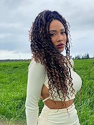 SAMBRAID river-hair texture with curly ends for relaxed, natural appeal.
