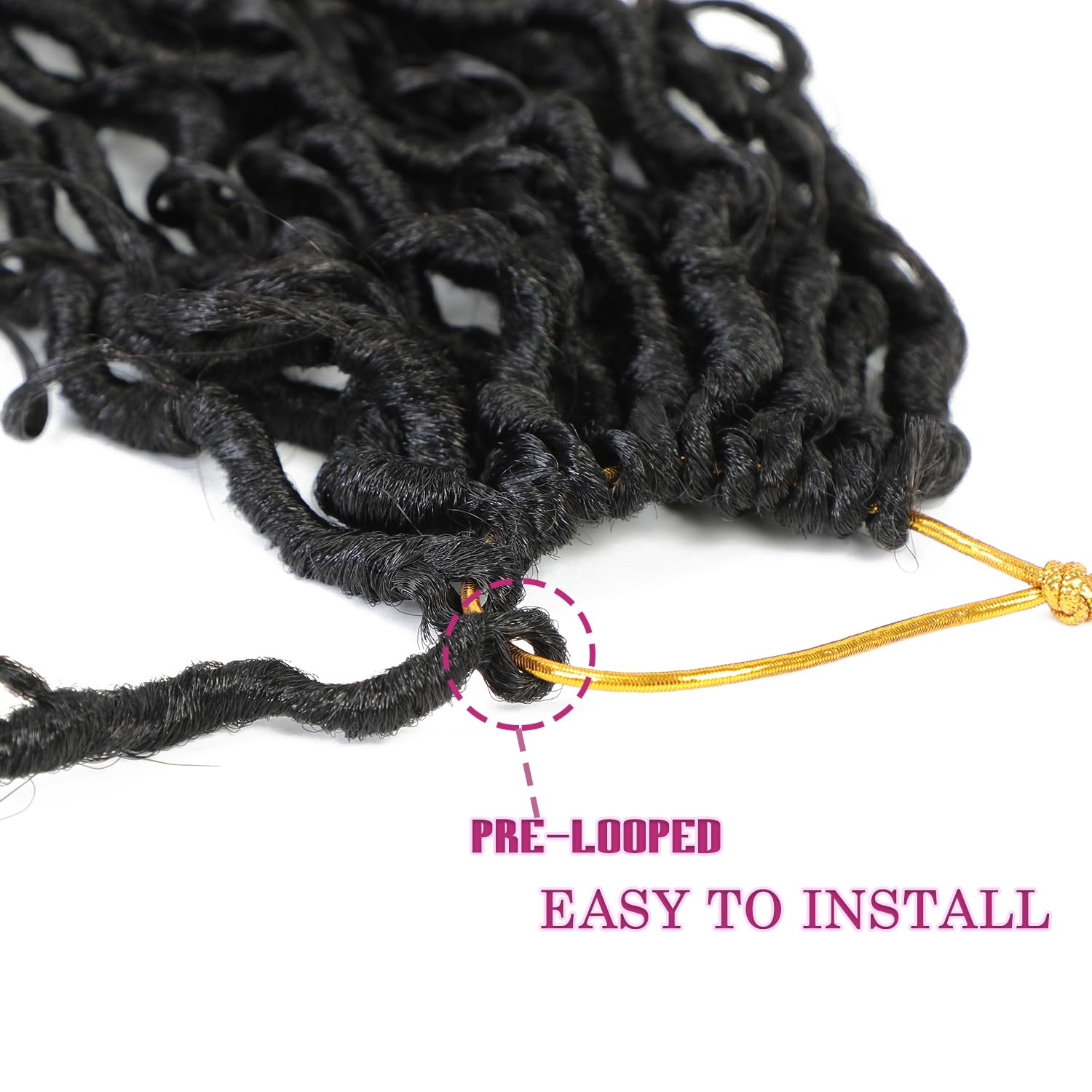 SAMBRAID soft boho locs crochet for lightweight wear.