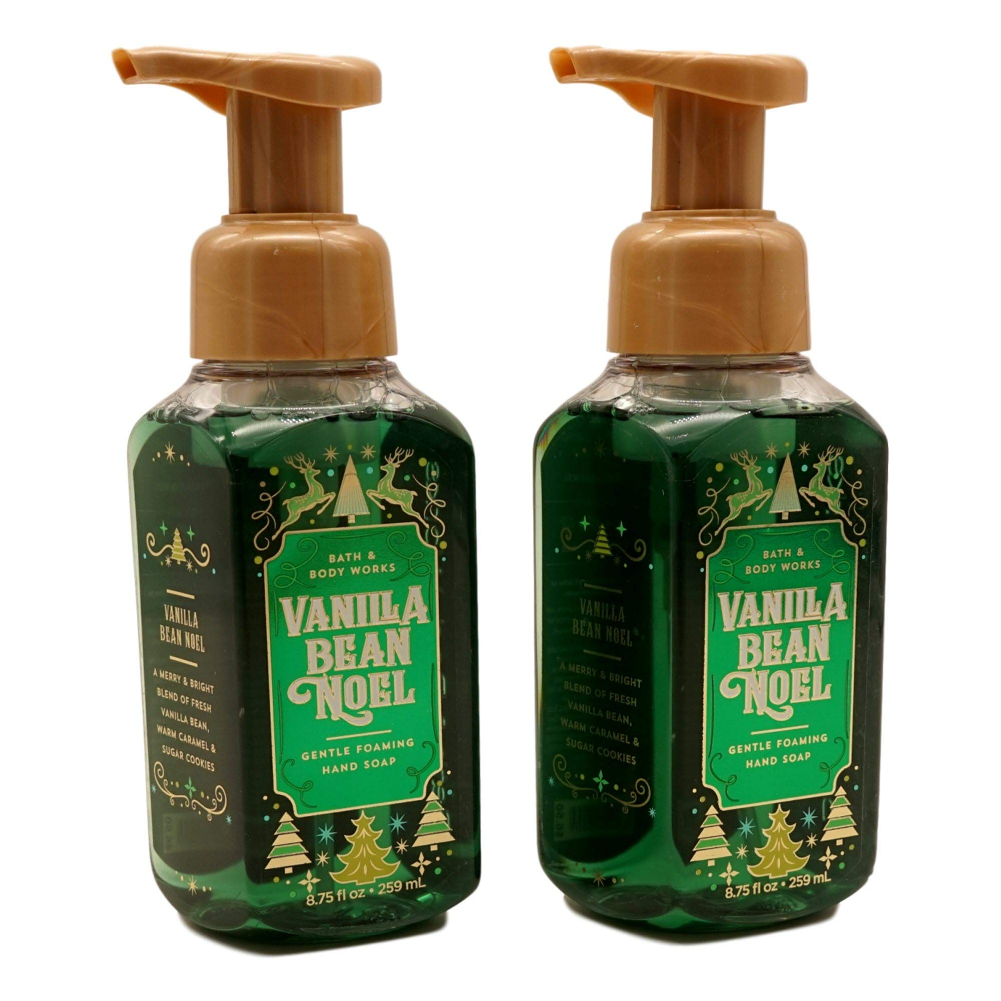 Sameriver Vanilla Bean Noel hand soap bottle with rich foam for soft, clean hands