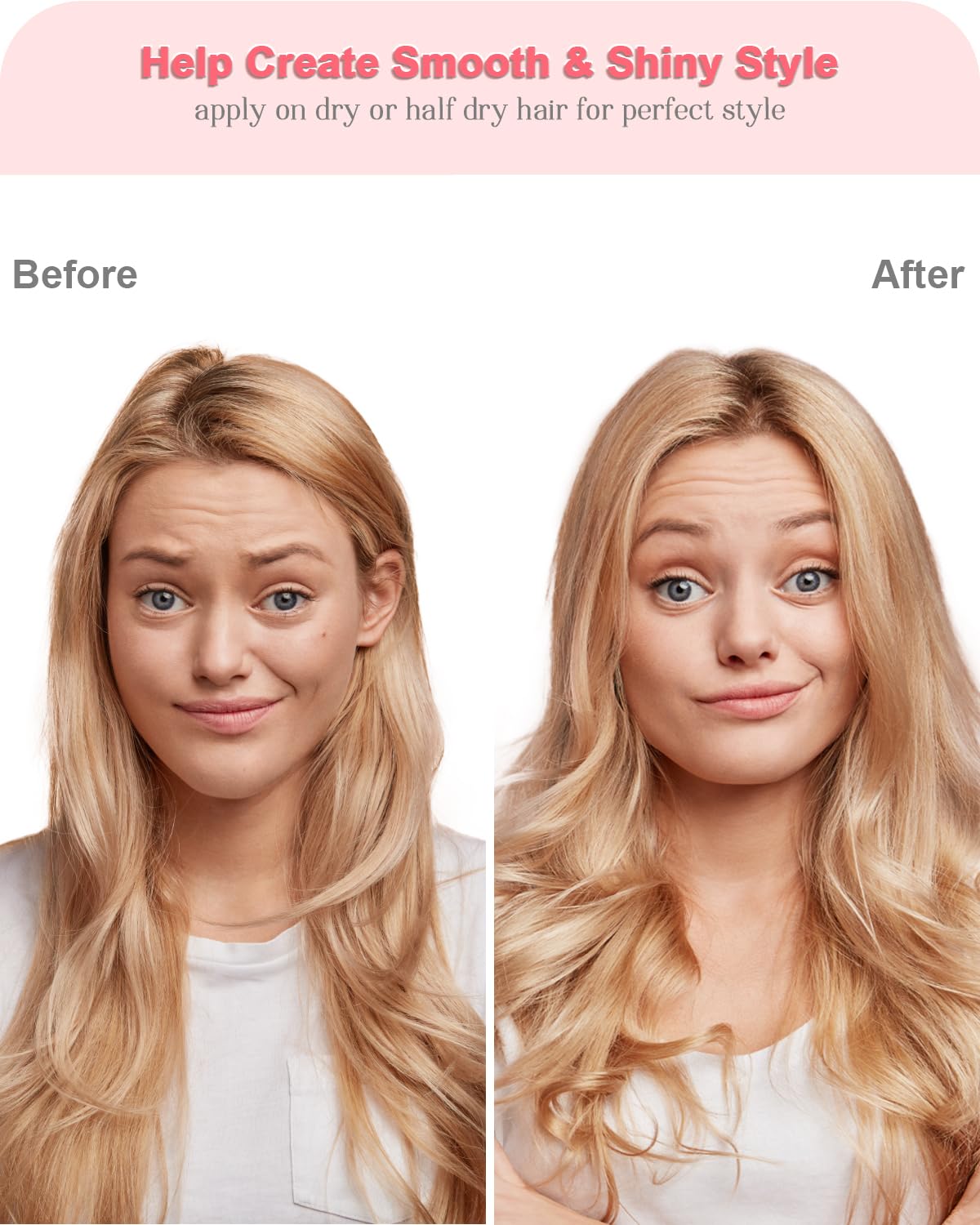 Samnyte 4-in-1 Styling Cream curl definition on finished style.