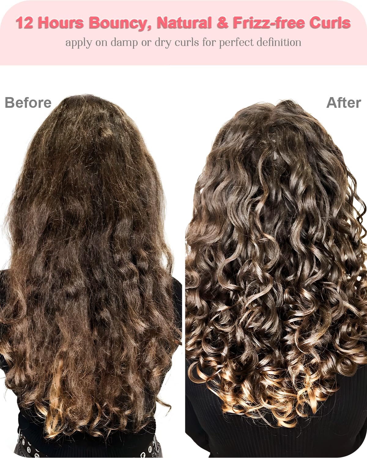 Samnyte 4-in-1 Styling Cream smoothing hair after drying for shine.