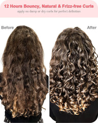 Samnyte 4-in-1 Styling Cream smoothing hair after drying for shine.