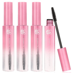 Samnyte Flyaways Hair Stick 4 Pack bottle with pink gradient for on-the-go gloss.