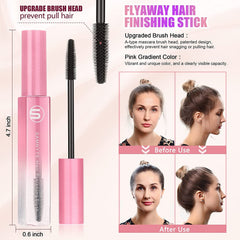 Samnyte Flyaways Hair Stick upgraded brush head glides through hair with less snagging.