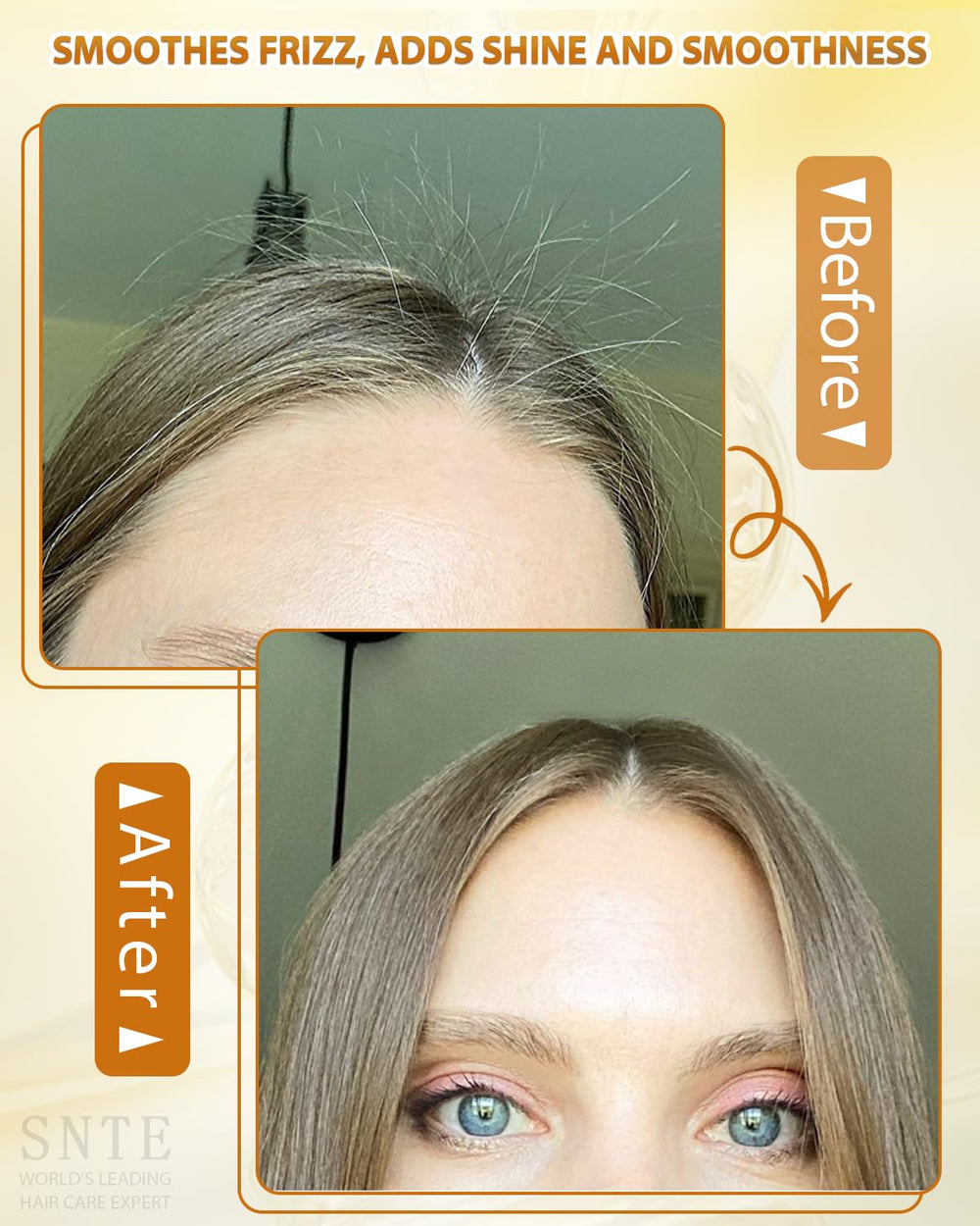 Samnyte Hair Wax Stick close-up ingredients highlight plant-based formula