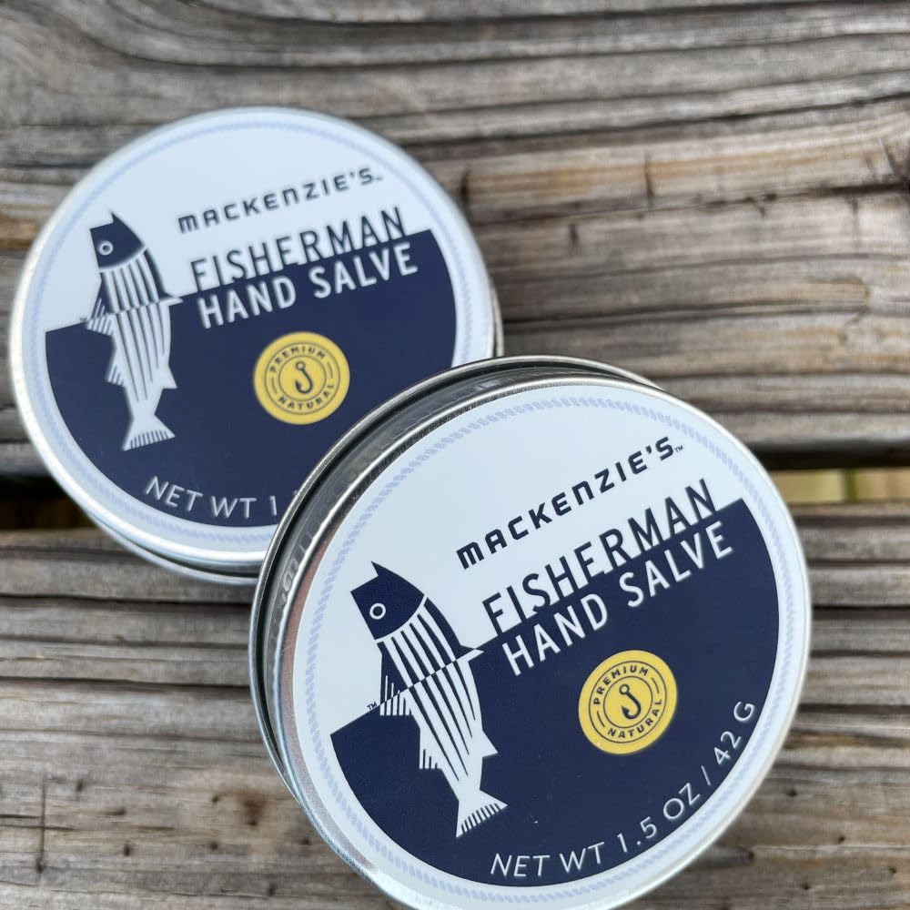 Ingredients of Mackenzie's Hand Salve: natural oils and cocoa butter