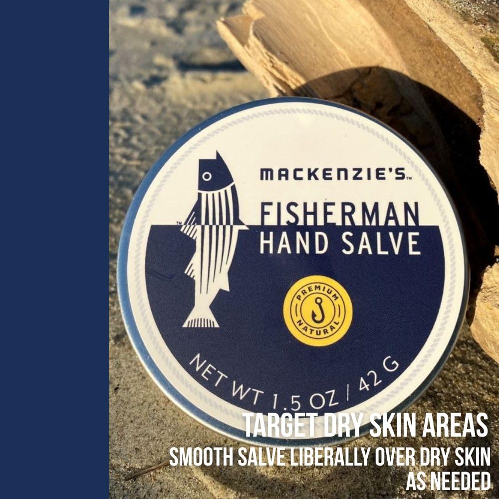 New England manufacturing badge on Mackenzie's Salve