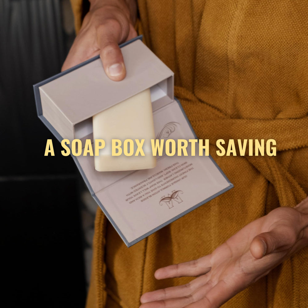 San Francisco Soap Company textured pleather gift box