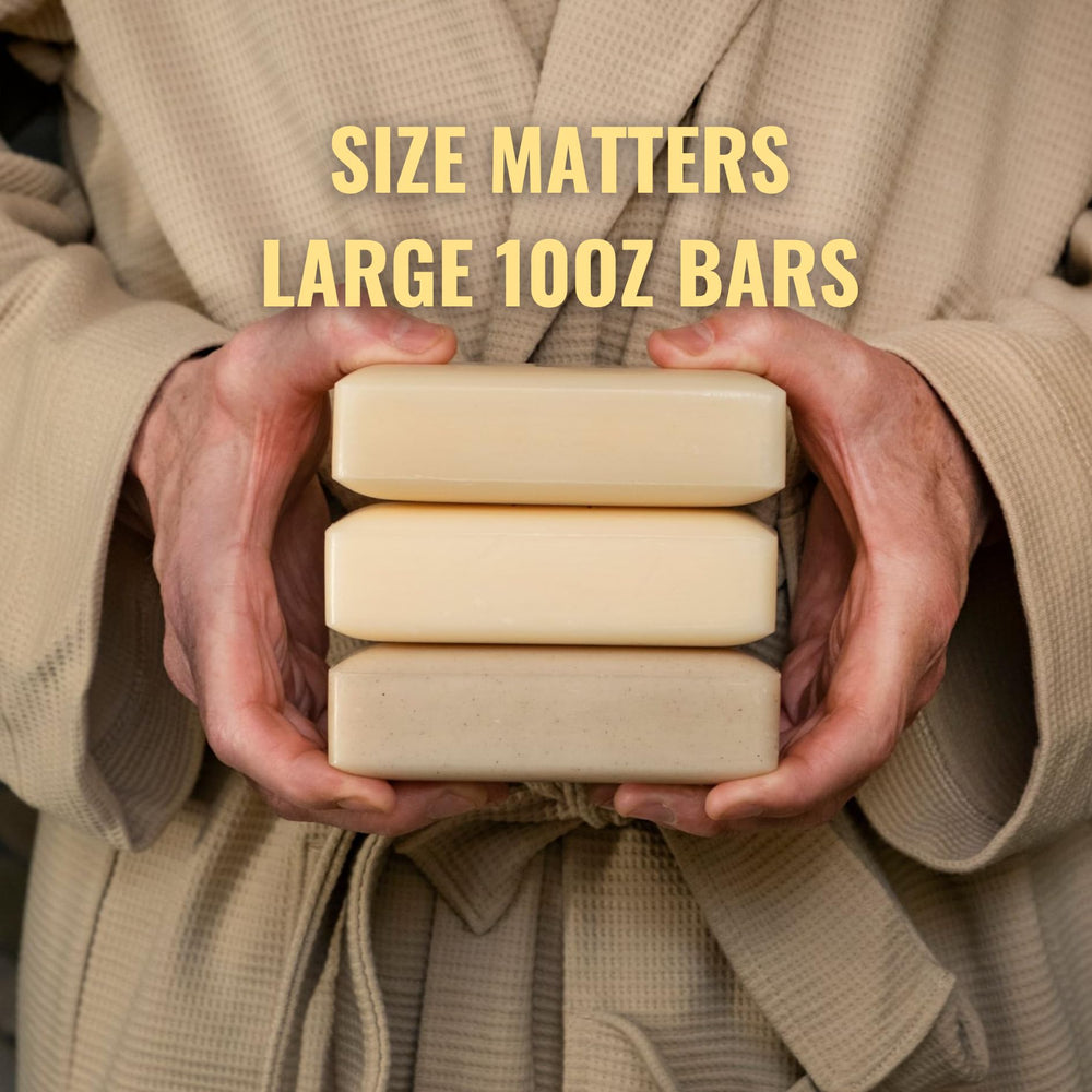 San Francisco Soap Company Man Bar in shower delivers lather and aroma.