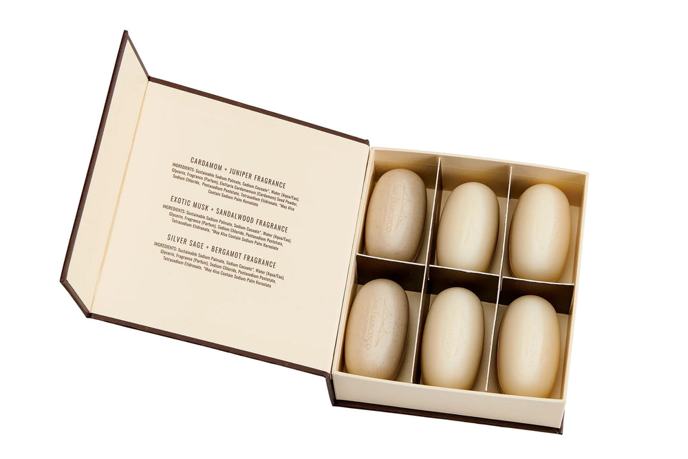 Silver Sage & Bergamot bar by San Francisco Soap Company for crisp lift
