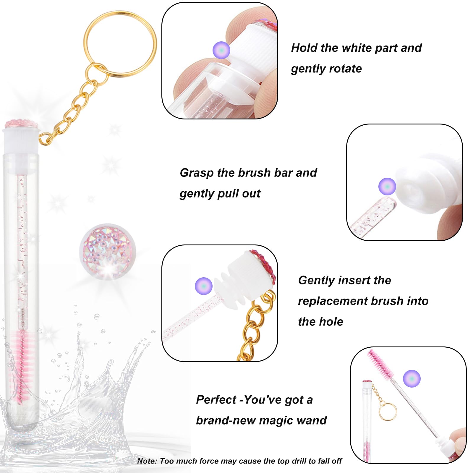 SANARITA ultra-soft bristles provide gentle lash separation