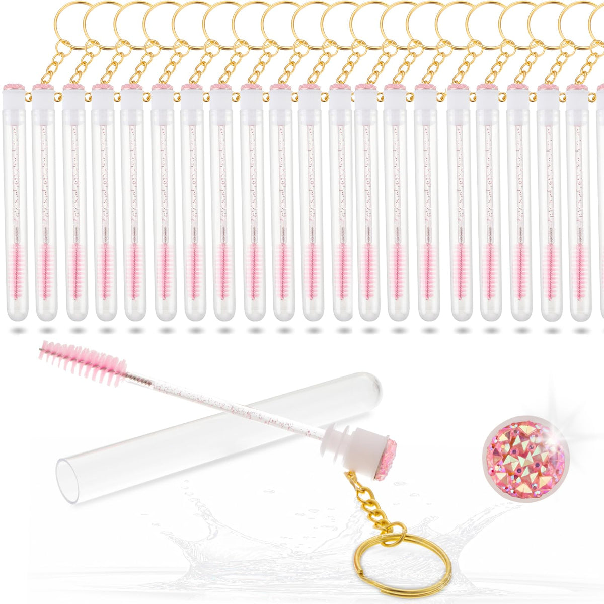 SANARITA upgrade 48pcs mascara wands showcase highlighting travel-ready hygiene and touch-ups.