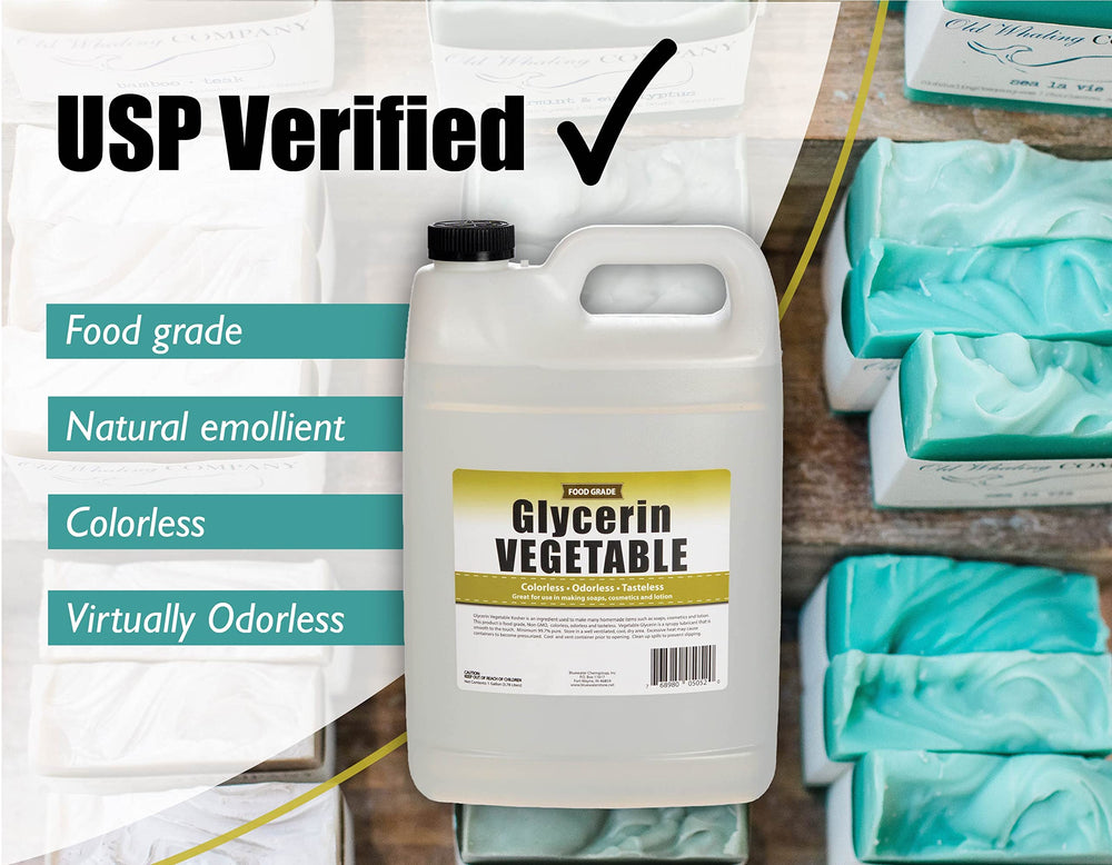 Sanco Industries Vegetable Glycerin certification label confirms USP grade quality.