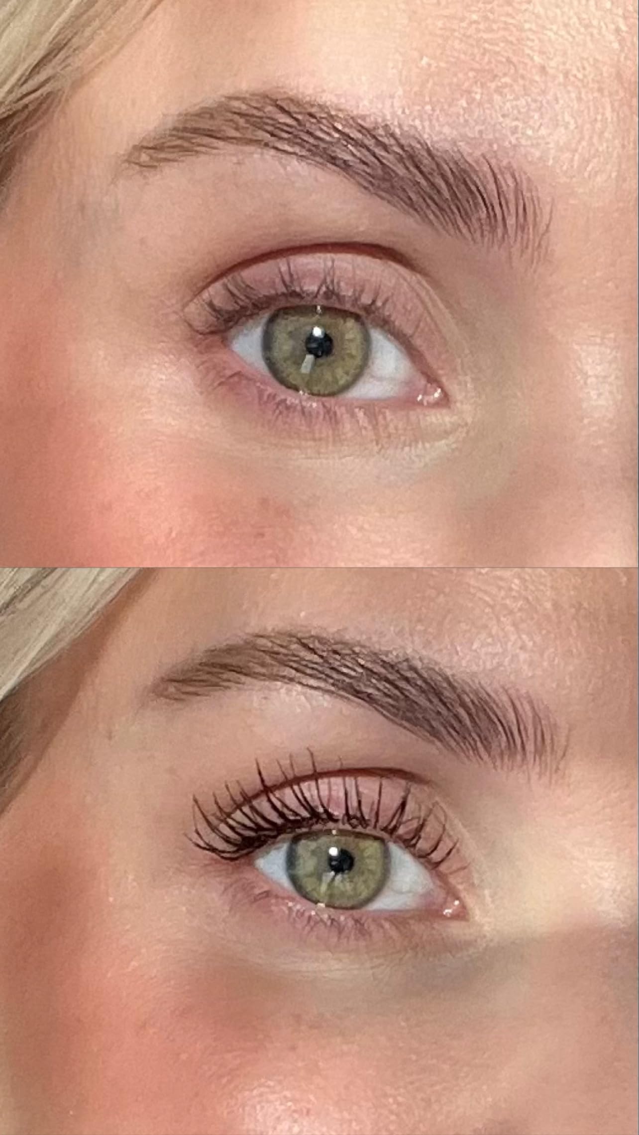 Sandstone Scandinavia hypoallergenic mascara brush closeup for gentle, precise application