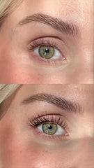Sandstone Scandinavia hypoallergenic mascara brush closeup for gentle, precise application