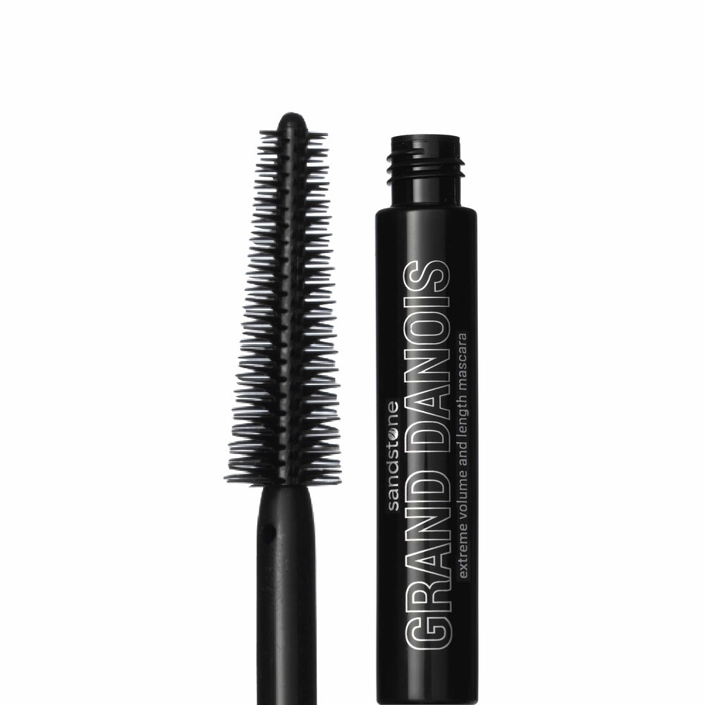 Sandstone Scandinavia hypoallergenic mascara tube for smudge-free wear on sensitive eyes
