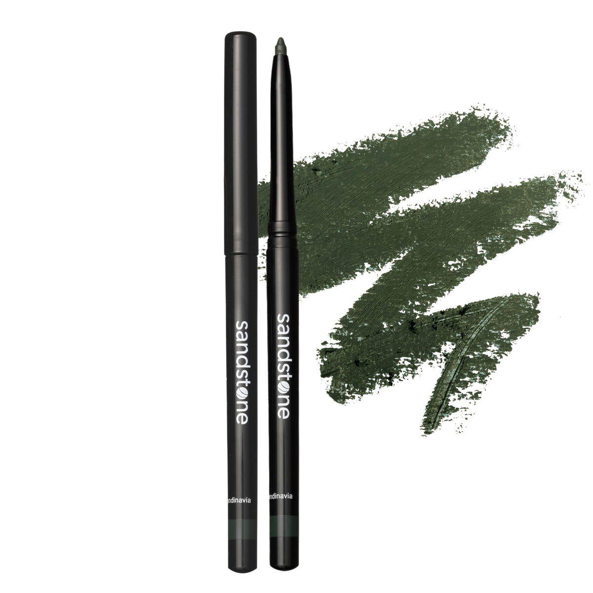 Sandstone Scandinavia waterproof eyeliner pencil, closed view for lasting eye definition.