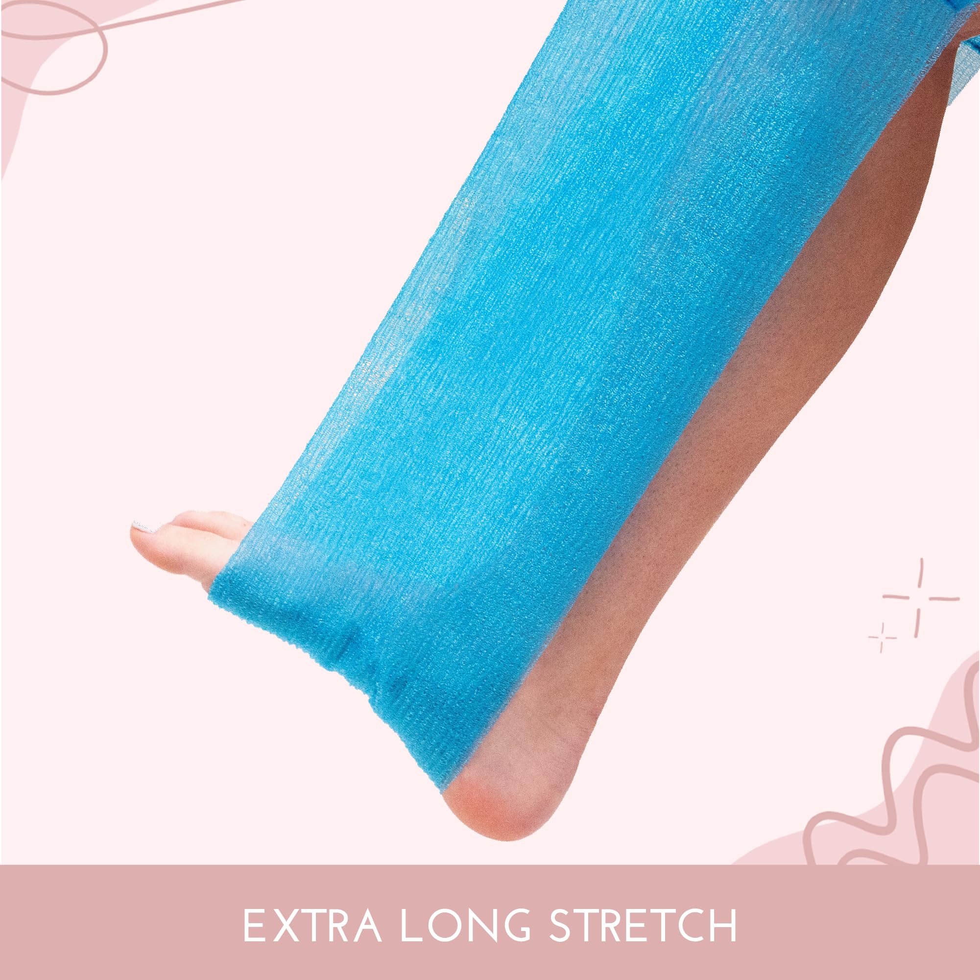 S&T INC back scrubber wet use demonstrates easy lather with soap or body wash