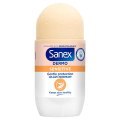 Desodorante Sanex roll-on sensitivo frío para uso diario, hidrata axilas.