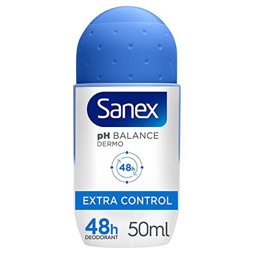 Sanex Extra Control pack-6 view highlights value and long-lasting underarm care.
