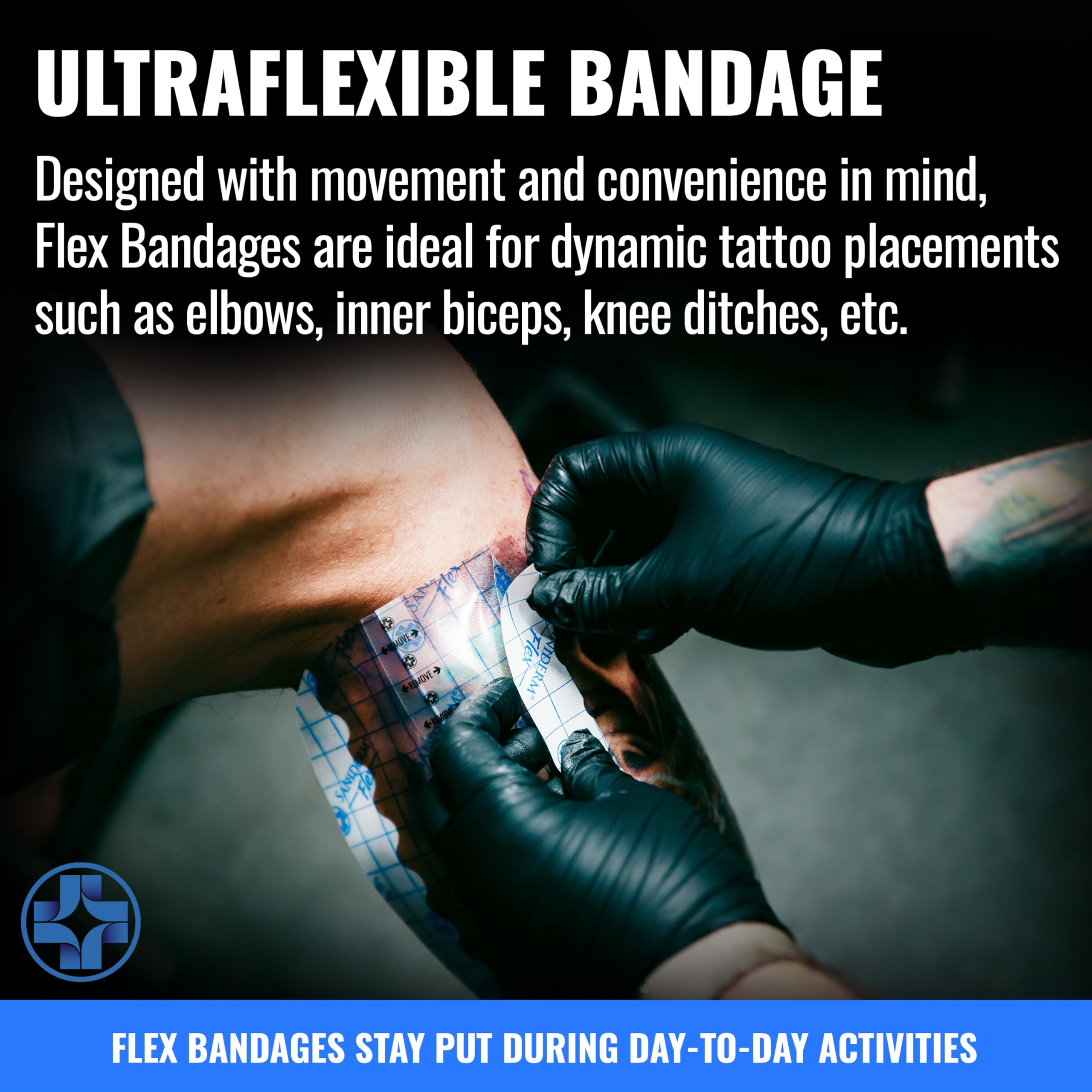 Saniderm Flex sealed sterile packaging preserves hygiene for safe use
