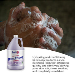 Sanit aloe vera moisturizers detail emphasizes skin hydration during frequent handwashing