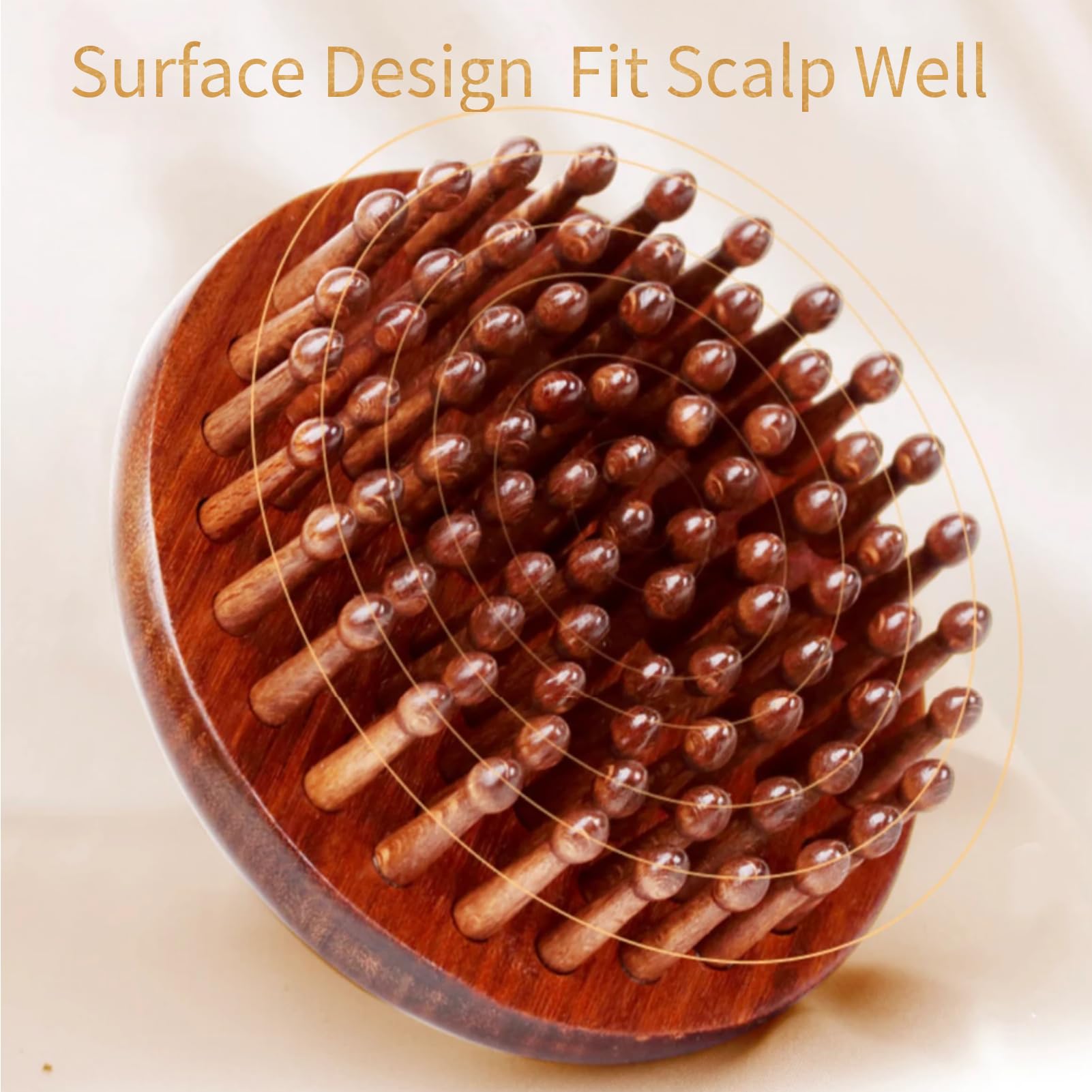 Sanlusan lotus-pegs detail highlighting 79 pegs for scalp stimulation