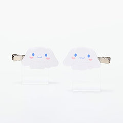 SANRIO Cinnamoroll bangs clip ABS resin construction for durable wear.