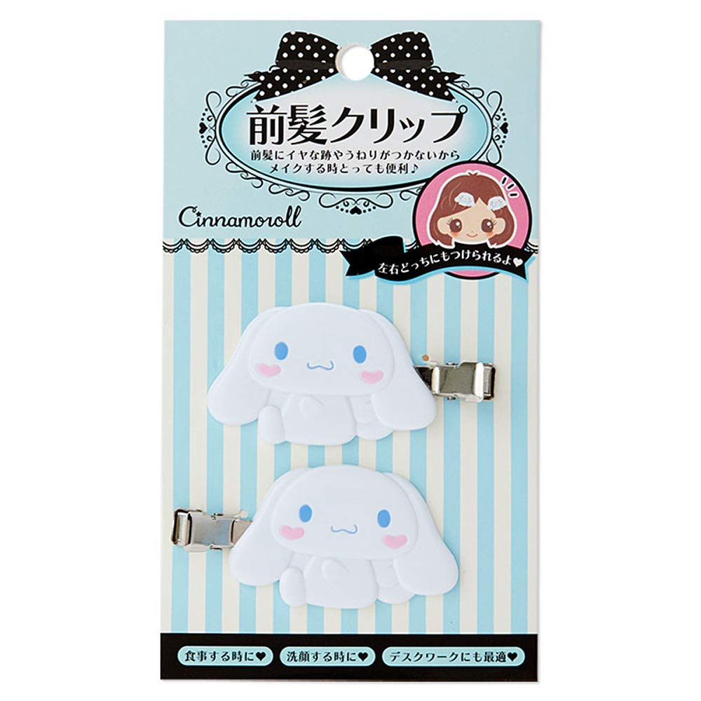 SANRIO Cinnamoroll bangs clip front view for mark-free styling.