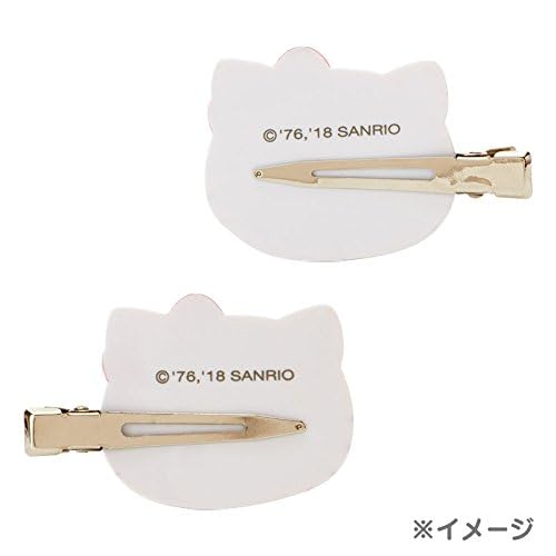 SANRIO Kuromi bow hair clip closeup highlights glossy finish and cute design.