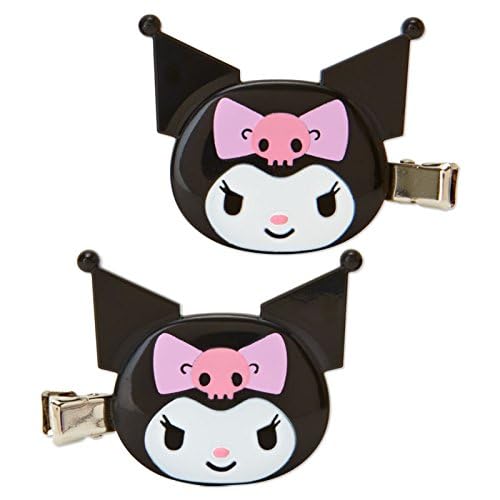 SANRIO Kuromi bow hair clip with duckbill grip keeps hair secure during activity.