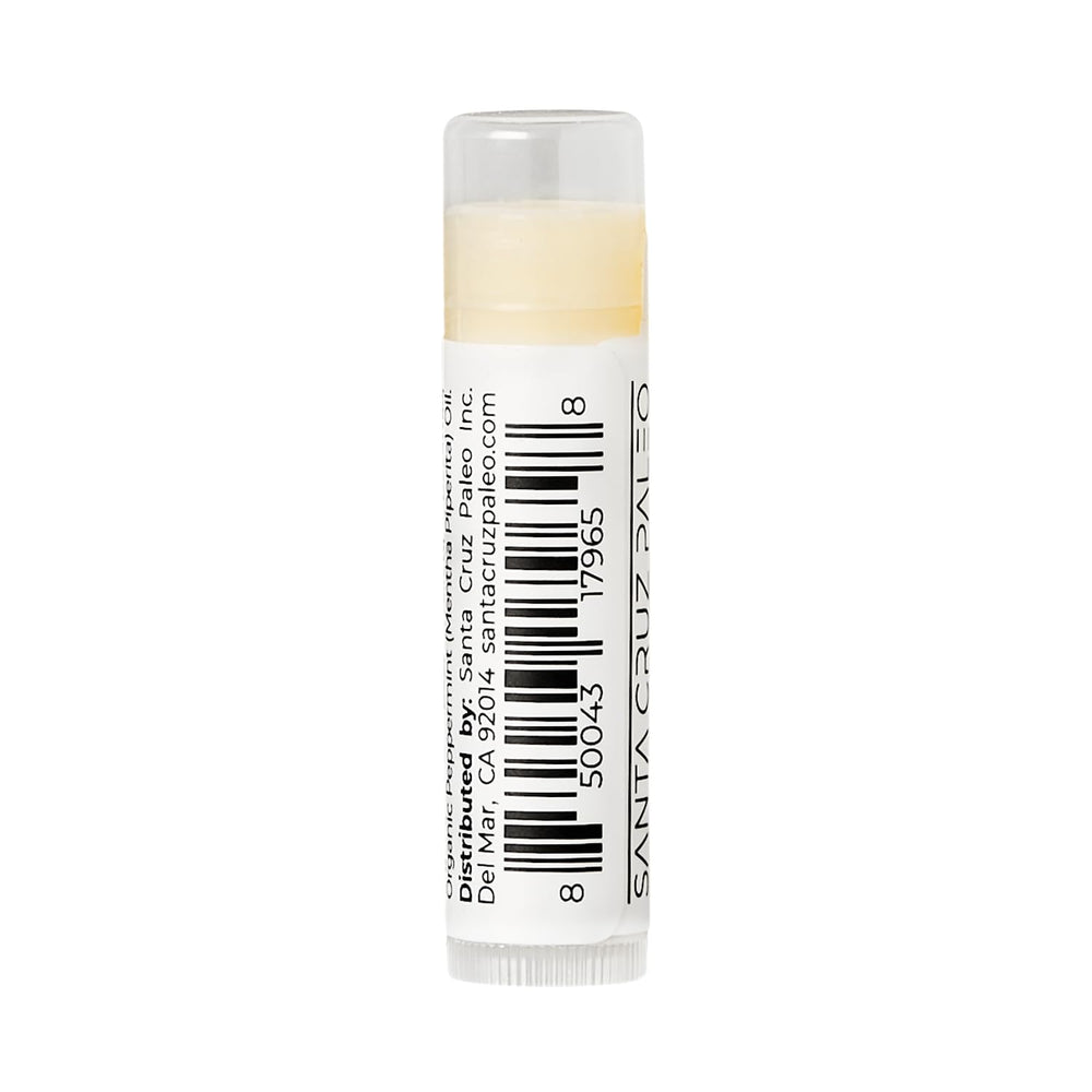 Santa Cruz Paleo hypoallergenic lip balm, gentle option suitable for sensitive skin.