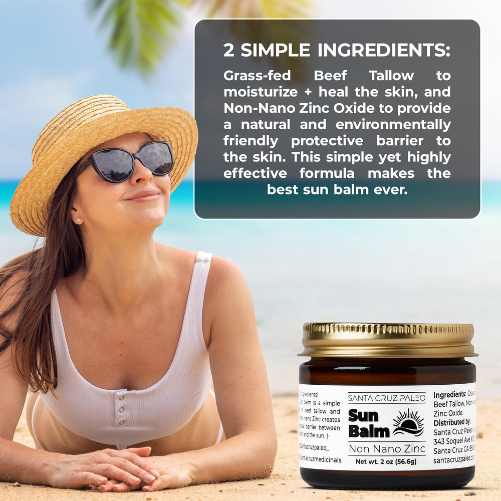 Santa Cruz Paleo two-ingredient minimalist balm shown in jar for clean skincare