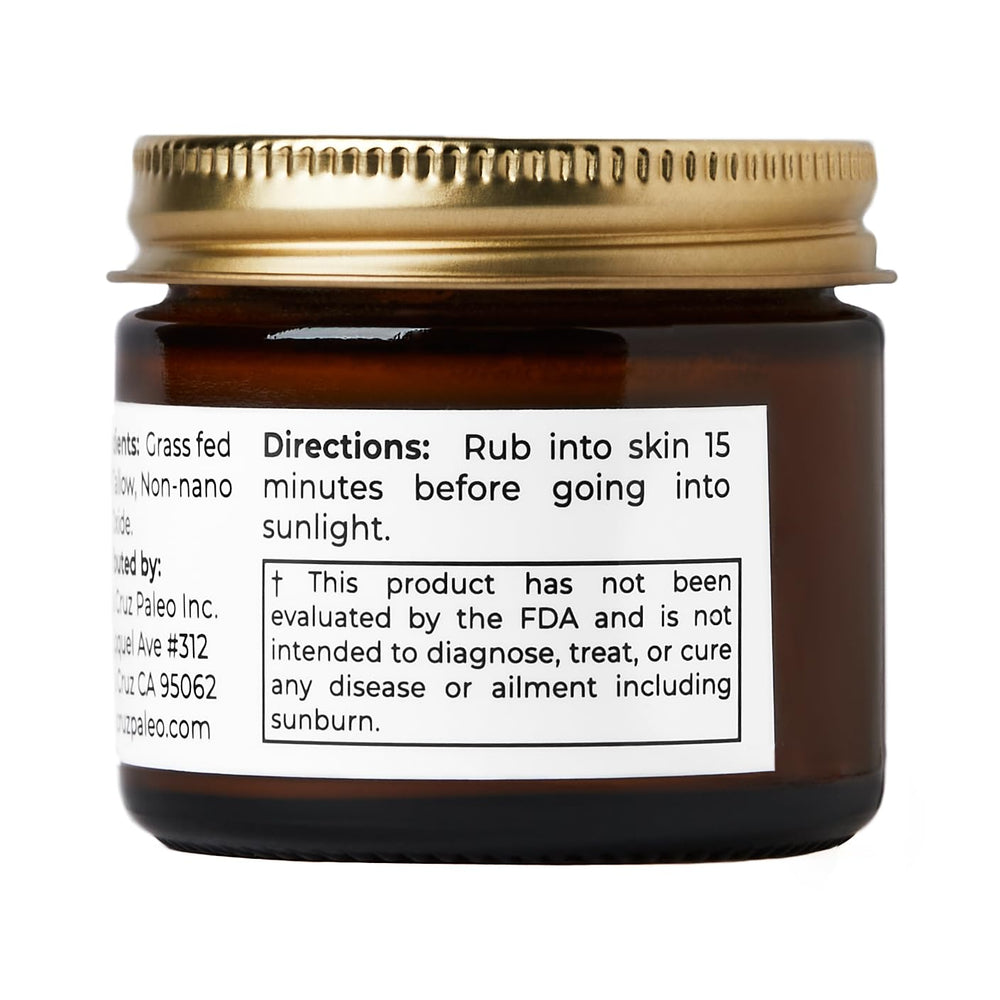 Santa Cruz Paleo compact 2 oz jar on travel bag