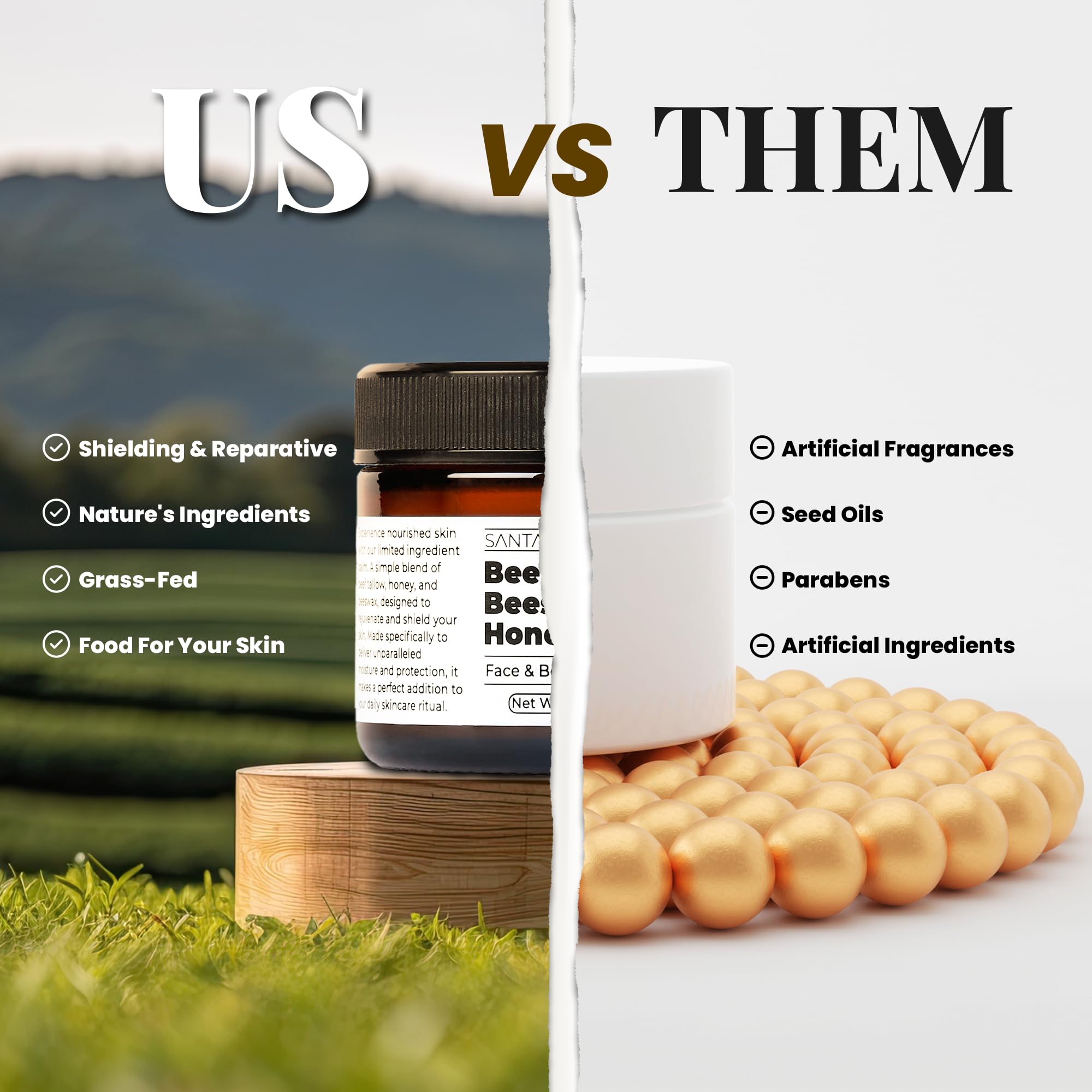 Santa Cruz Paleo unscented skincare closeup highlights clean ingredients for minimalist routines.
