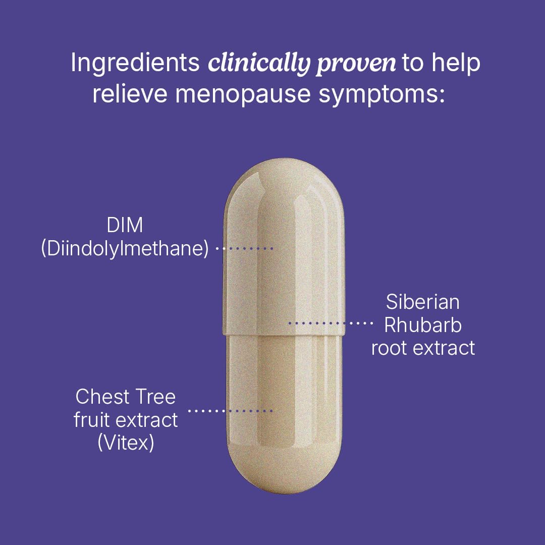 Santo Remedio Hormonal Balance label close-up showing key ingredients like DIM.