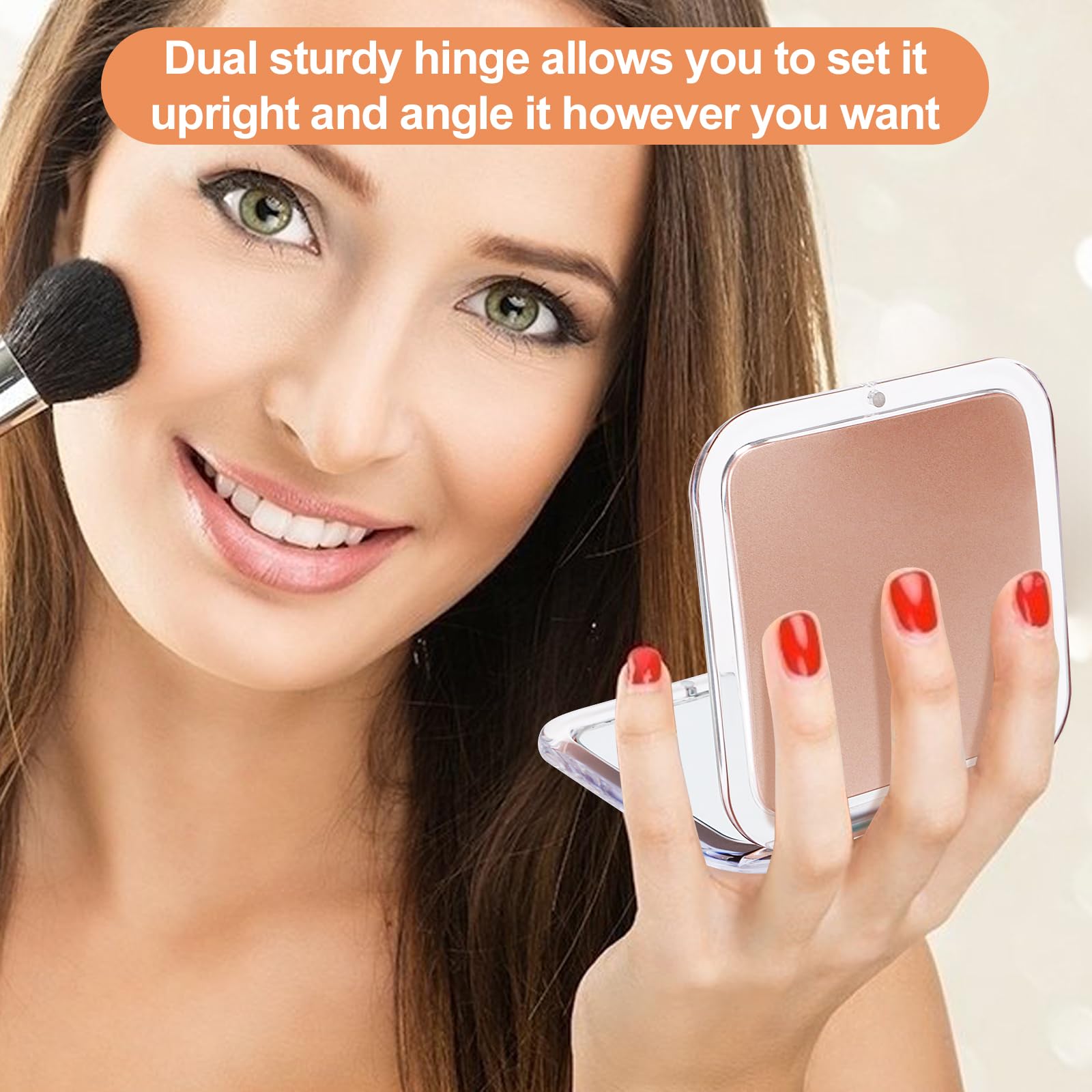 SANTOO Compact easy-open dual hinge enabling comfortable viewing angles