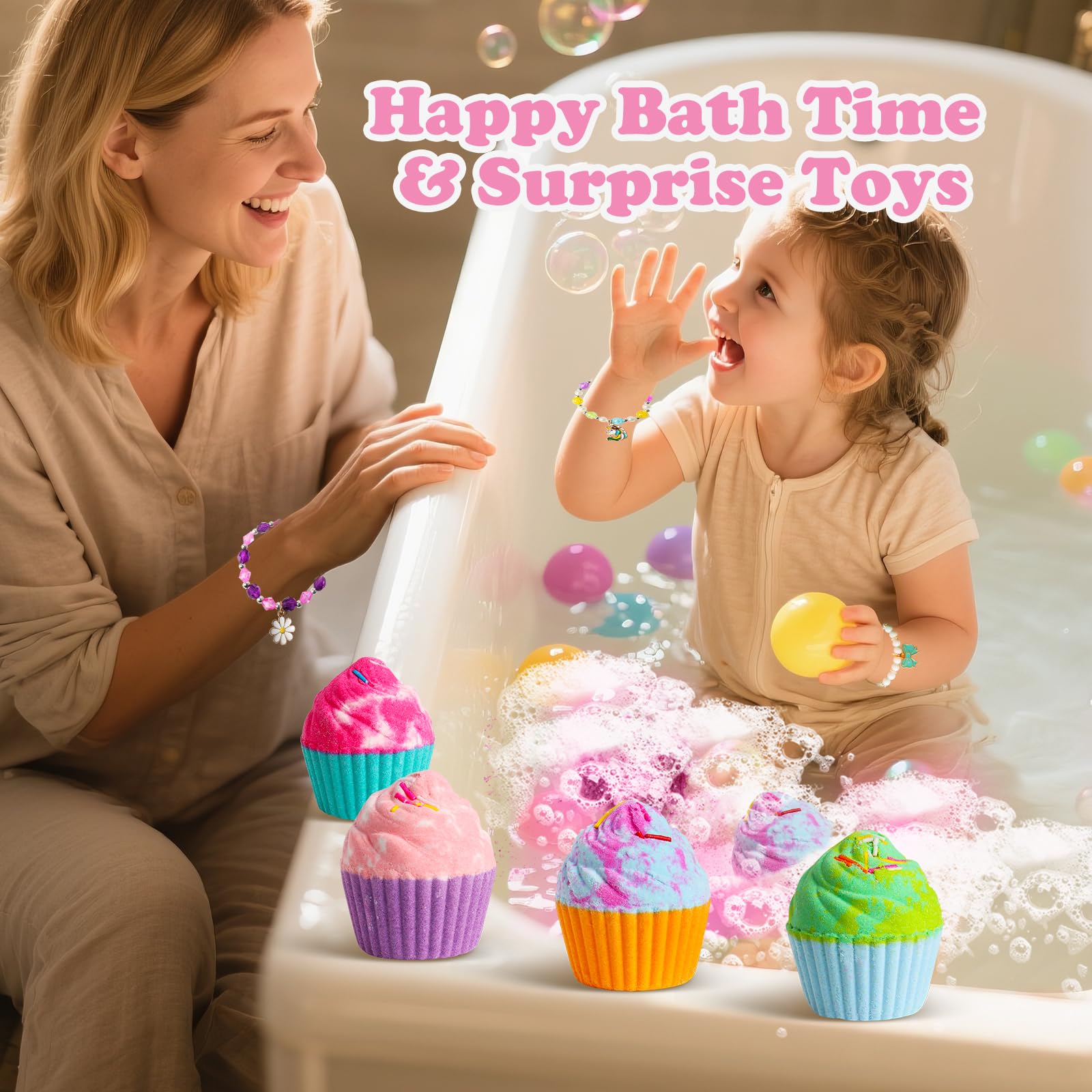 Santrela bath bombs blueberry scent — feeling-good color release during tub time.