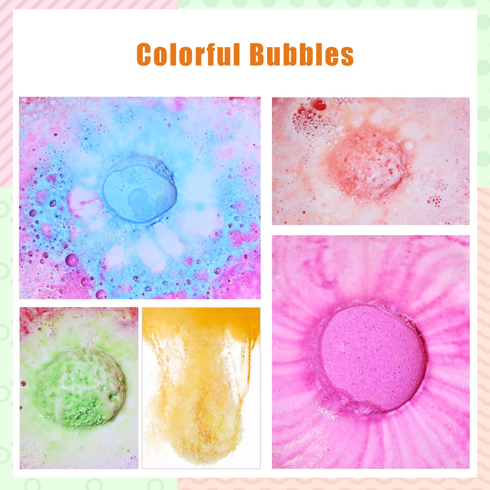 Santrela bath bombs inside toy reveal during bath for kids.