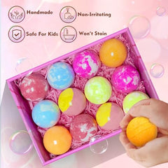 Santrela bath bombs made with natural ingredients for gentle skin