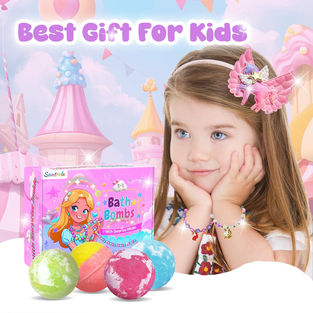 Santrela cruelty-free bath bombs are gentle on kids' skin