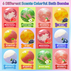 Santrela surprise toy bath bombs include extra hair clips for kids
