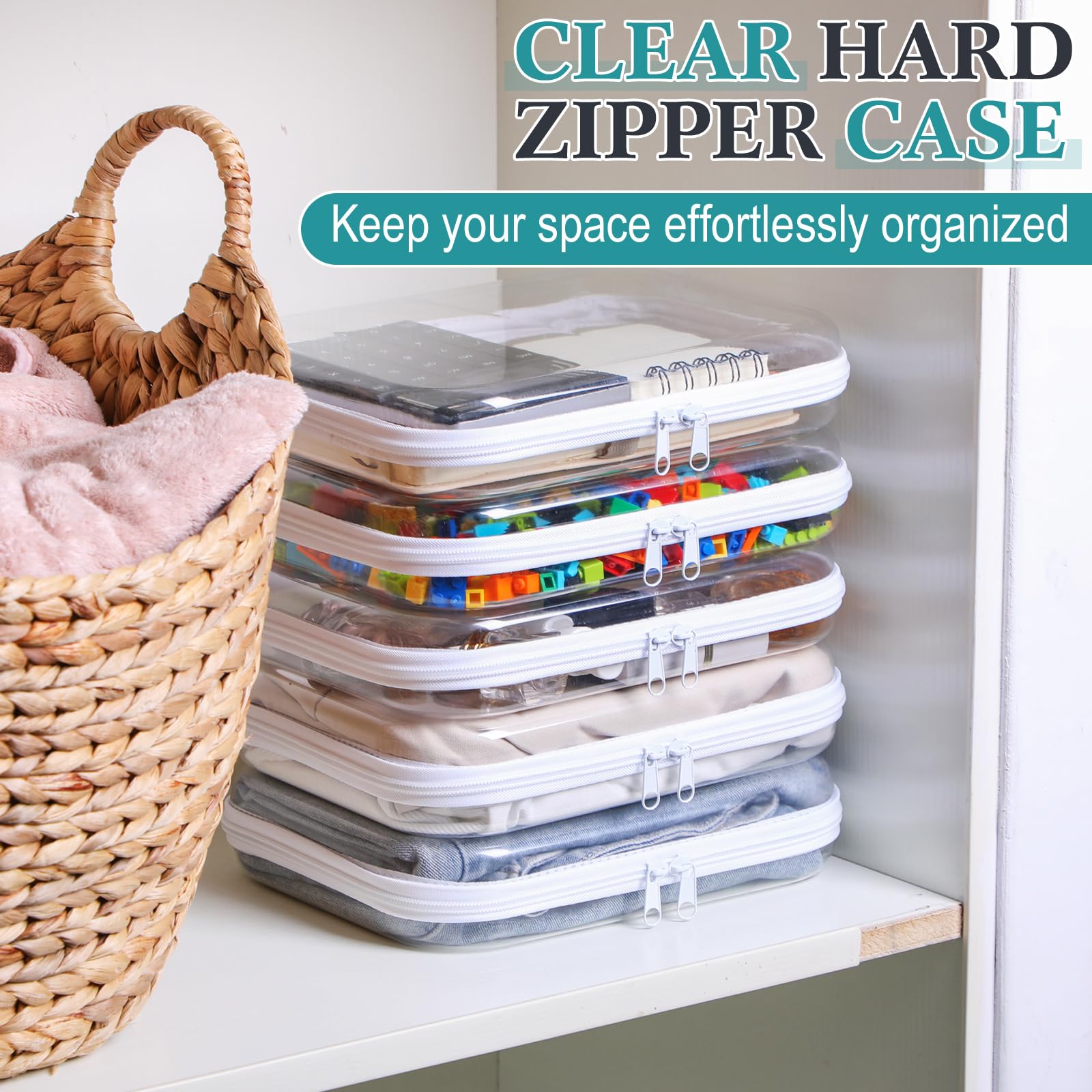 Sanwuta multiuse travel-organization box supports snacks, cosmetics, or trinkets.