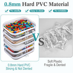 Sanwuta transparent design inside-view helps locate items at a glance.