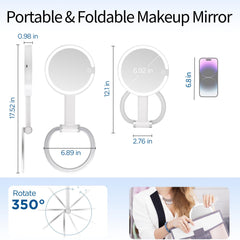 SANYCASA mirror with 10x magnification delivers precise brow and liner detail
