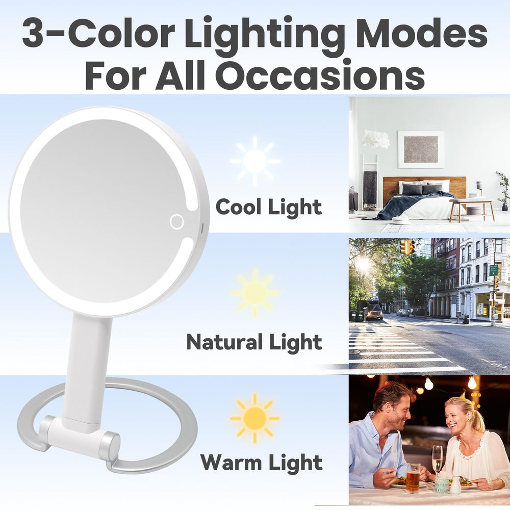 SANYCASA mirror featuring 360° rotation for versatile angles during application