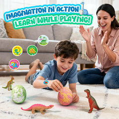 Sanyi six-color-dino-bath-bombs provide bright bubbles and playful bath time.