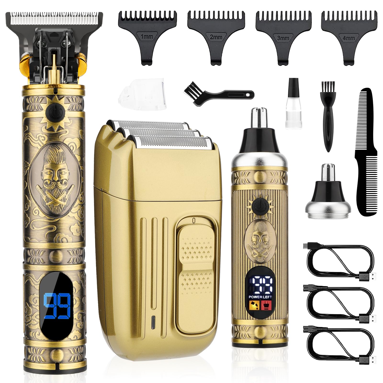 Saoilli professional hair trimmer cordless clipper for precise at-home styling