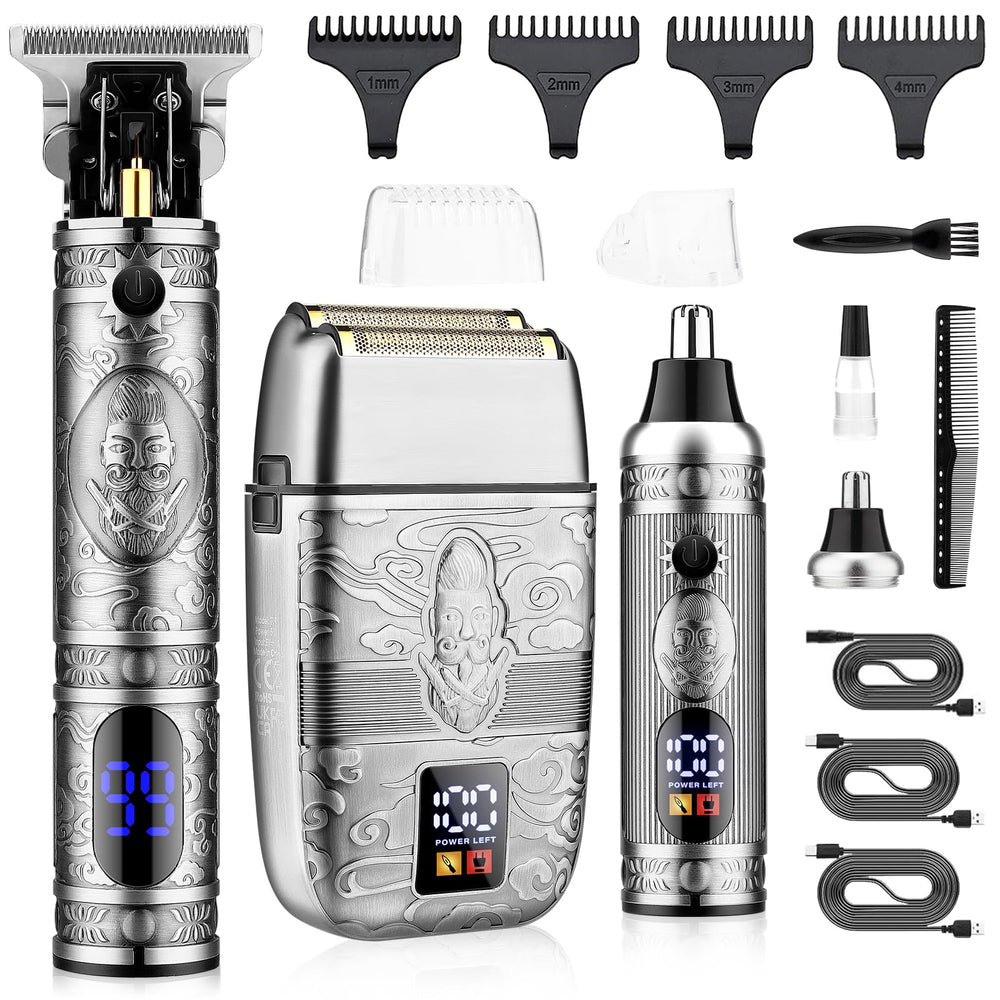 Saoilli professional trimmer front view for precise home grooming and beard shaping